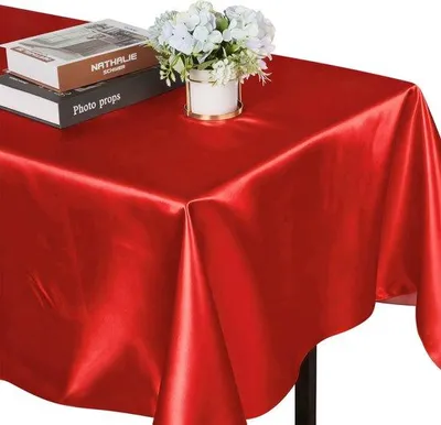 Image de Nappe rectangulaire 145 x 320 cm, douce et infroissable, en polyester