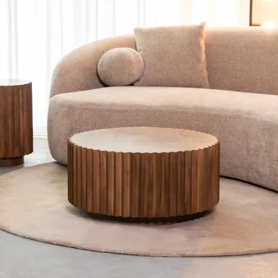 Produktbild von LABEL51 Novan Couchtisch - Natur - Mangoholz