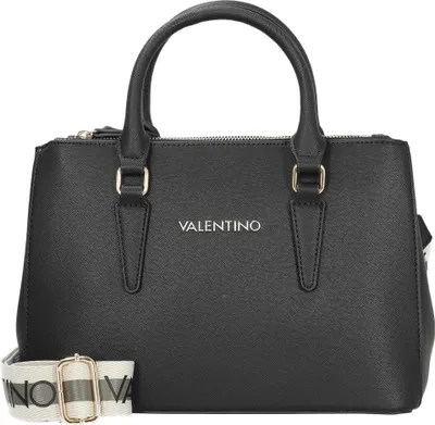 Produktbild von Mario Valentino Damen Handtasche/ Satchel/ Henkeltasche ZERO RE Schwarz Kunstleder recycelt-