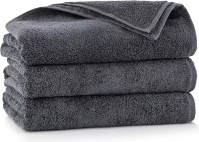 Produktbild von Handtuch - 100% Baumwolle - 500 g/m2 - 70x140 cm - Extra Saugfähig - Dunkelgrau - hohe Grammatur - KIWI2