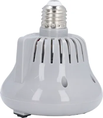 Zdjęcie produktu dla Lampa grzewcza dla zwierząt, E27 szara z regulacją temperatury, dla drobiu, gadów i zwierząt domowych, zabezpieczenie przed przeciążeniem
