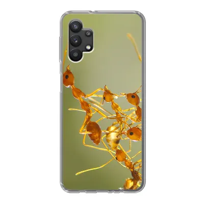 Produktbild von MuchoWow® Handyhülle Schutzhülle Hülle für Samsung Galaxy A32 5G Ameisen - Orange - Tiere Silikon Softcase Handy Hülle - Softcase