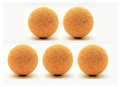 Produktbild von 5 x Kork Kugel 6 cm - Weinkorken Kugelstopfen Holzkorken Korkbälle Korkstopfen