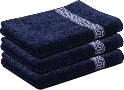 Zdjęcie produktu dla Ręcznik GREEK 50 x 90 cm ciemnoniebieski, 100% bawełna