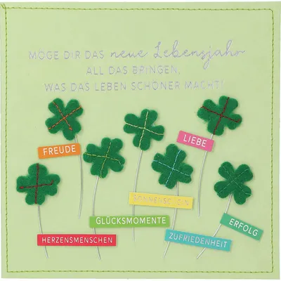 Image de Depesche 13593.36 Carte pliante Paper Love Carte de vœux pour un anniversaire, avec un slogan assorti et des dessins colorés, sans texte intérieur, carte pliante avec enveloppe