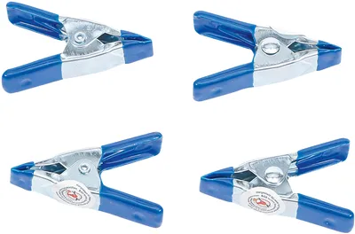 Image de KRAFTMANN 59804 Jeu de mini-pinces à coller métalliques, 50 mm, 4 pièces