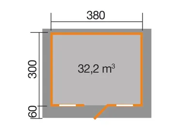 Produktbild von weka Gartenhaus 110 Gr. 1