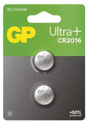 Obrázok produktu pre EMOS Lítiová gombíková batéria GP Ultra plus CR2016, 2 ks