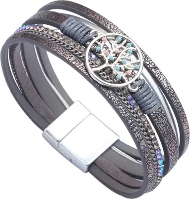 Produktbild von Elegantes graues Tree Armband für Damen KP32985
