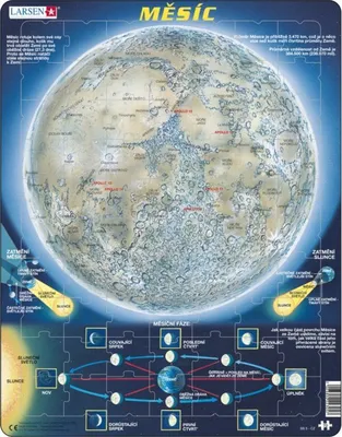 Produktbild von Puzzle DER MOND von Larsen 70 Puzzleteile