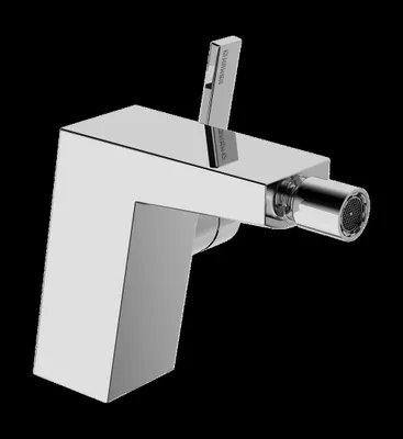 Immagine prodotto di HANSA HANSALOFT robinetterie pour bidet, commande latérale, avec vidage, saillie : 141mm, chromé, 57583203, 57583203