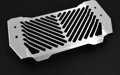 Produktbild von ZIEGER Kühlerabdeckung kompatibel mit Yamaha MT-03 Clean silber