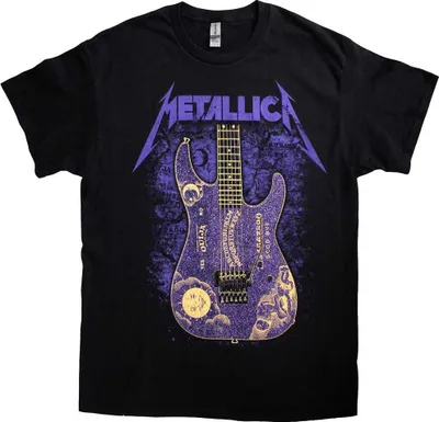 Image de T-shirt Metallica Ouija violet et noir