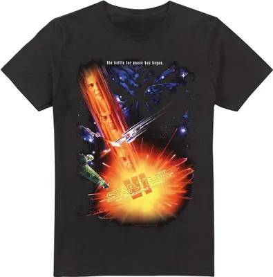 Image de Star Trek - "Undiscovered Country" T-shirt pour homme TV5809 (M) (Noir)