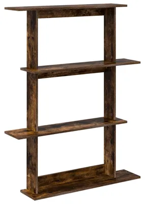 Obrázek produktu pro Nástěnná polička Kouřový dub 100 x 20 x 126 cm Kompozitní dřevo