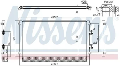 Produktbild von NISSENS 941294 Kondensator Klimaanlage für NISSAN Leaf (ZE1)