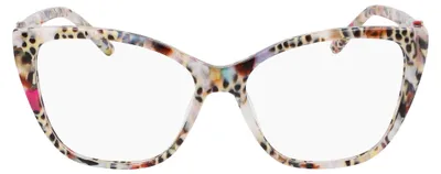 Productafbeelding van bebe damesbril met sterkte, rechthoekig model, kleur blush, dierenprint, model BB5237