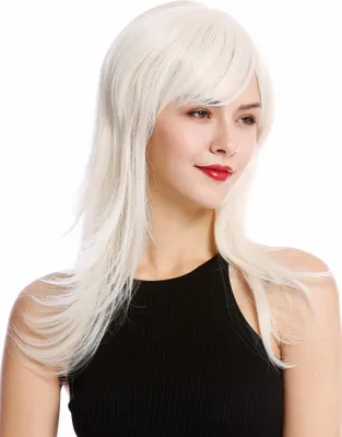 Produktbild von WIG ME UP Perücke lang Pony gestuft weißblond GFW242-60