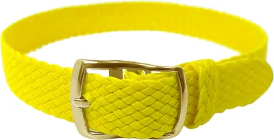 Produktbild von Minott > Durchzugsband 12mm Perlon gelb > geflochten > gleichlaufend, Stegbreite:12mm, Schließe:Gelbgolden