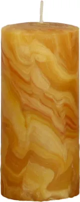 Produktbild von 100% Bienenwachskerzen marmoriert Natur 150 x 70 mm, 1 Stück