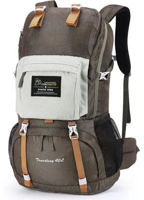 Produktbild von Wanderrucksack 40L Herren Damen Braun Trekking Camping Reisen Outdoor