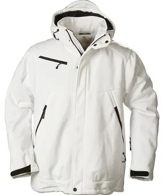 Imagen del producto de Chaqueta softshell "Skeleton" uni para hombre/mujer, modelo ET218 (talla XL), color blanco