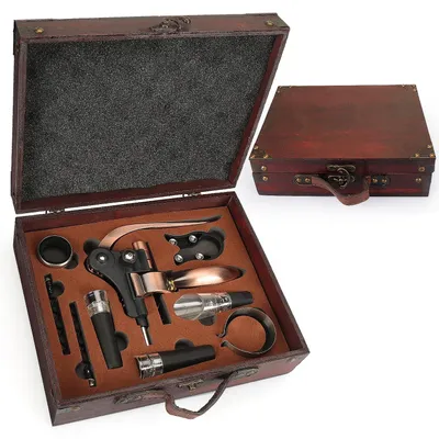 Immagine prodotto di Solidchoice - Set di accessori per l'apribottiglie di vino - Set completo per il vino, con cavatappi e tappi