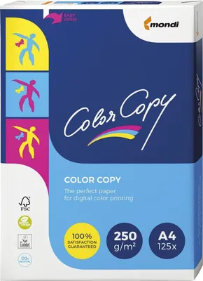 Produktbild von mondi Multifunktionspapier Color Copy A4 250 g/qm weiß 125 Stück