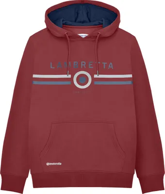 Produktbild von Lambretta - Pánský svetr s kapucí "AW24" LB250 (XL) (burgundská červená)