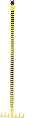 Produktbild von Esschert Design Kinderharke Gelb Insektenmotiv 88.6 cm - Metall