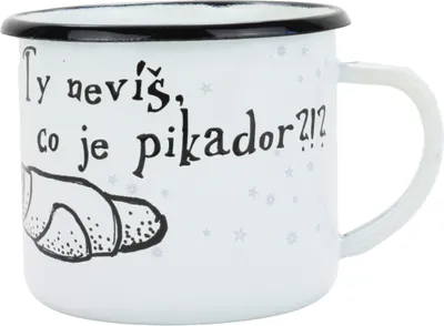 Produktbild von Emaillebecher 8 cm/0,35l, weiß „ČB/pikador“ im Karton
