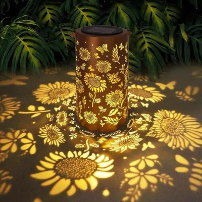 Obrázek produktu pro Solární venkovní svítidla – vodotěsné závěsné lampy – solární venkovní svítidla pro zahradu, terasu, vchod a balkon