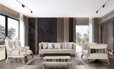Produktbild von Klassische Chesterfield Sofagarnitur 3+3+1+1 Sitzer Luxus Sofas Sessel
