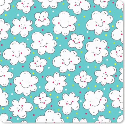Produktbild von MuchoWow® Mauspad Mousepad Muster - Wolke - Himmel - Jungen - Kinder 30x30 cm - Mousepads - Maus Mat - Pad - Mausunterlage - Gaming