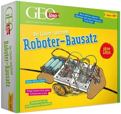 Produktbild von Franzis GEOlino - Roboter-Bausatz - Linienspürhund - zum Stecken