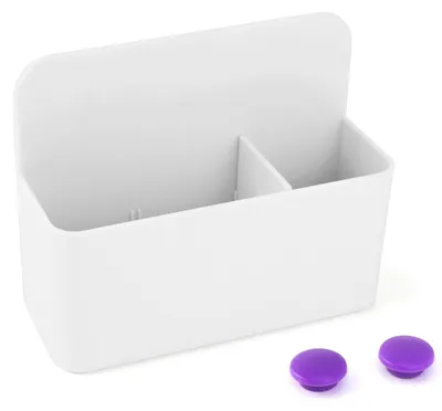 Produktbild von Magnetischer Stiftehalter mit 2 Fächern – 12,5 x 10 x 4,5 cm