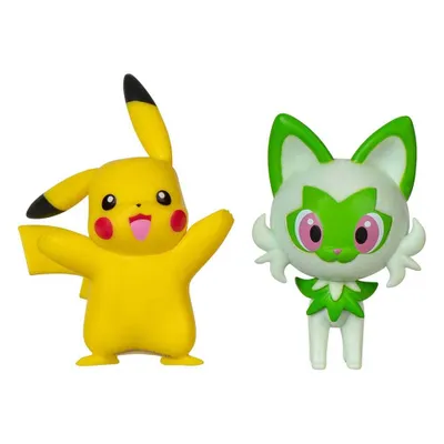 Produktbild von Pokémon Gen IX Battle Figure Pack Minifiguren 2er-Pack Pikachu & Felori 5 cm