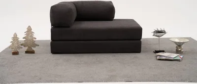 Immagine prodotto di Hanah Home, Comfort - Anthracite v2, divano a 2 posti, antracite, 100% CHENILLE, 140 x 95 x 75 cm