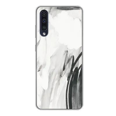 Produktbild von MuchoWow® Handyhülle Schutzhülle Hülle für Samsung Galaxy A50 Kunst - Schwarz - Weiß - Abstrakt Silikon Softcase Handy Hülle - Mobiltelefonhülle