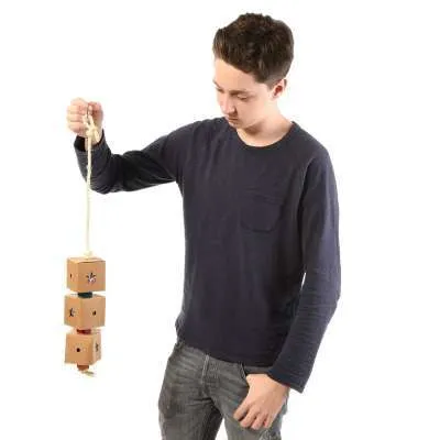 Image de Jouet pour perroquet à trois cubes M/L - Interactif et stimulant
