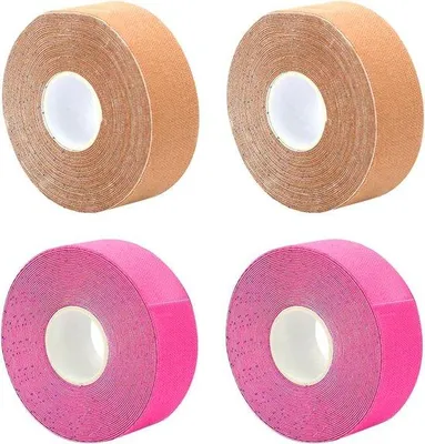 Productafbeelding van Anti-rimpelstrips - 4 stuks - Schoonheidspleister - Corrigerende pleister - Beige - Voor het strakker maken van de huid.
