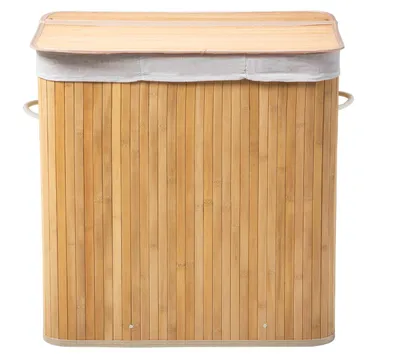 Produktbild von CALICOSY - Bambus-Wäschekorb mit 3 Fächern 150L H60 cm - YSA
