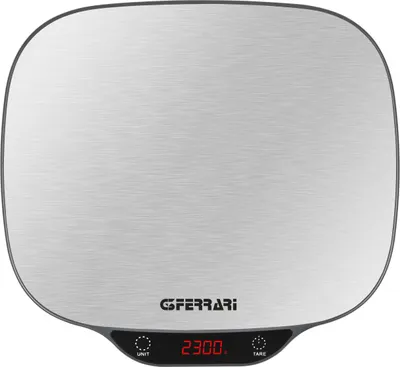 Zdjęcie produktu dla G3 Ferrari G20096, Elektroniczna waga kuchenna, 15 kg, 1 g, Stal nierdzewna, Stal nierdzewna, Blat