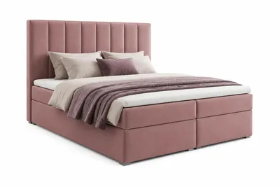Produktbild von Boxspringbett iDream 140x200 Rosa – Riviera 62 mit Bettkasten und Matratze