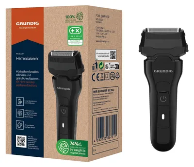 Produktbild von Grundig MS 6330, Folienschaber, Schwarz, LED, Wechselstrom/Batterie, Integrierte Batterie, 60 min