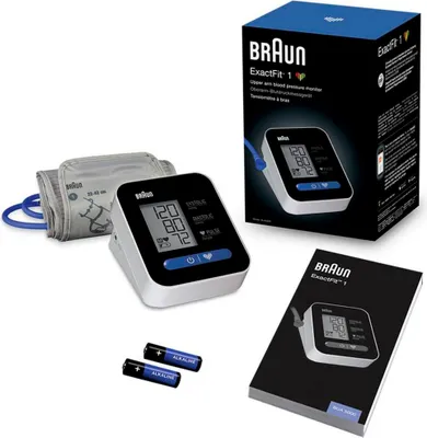Zdjęcie produktu dla Braun ExactFit 1, Przedramię, Automatyczny, LCD, 22 - 42 cm, mmHg, 165 mm