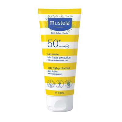 Zdjęcie produktu dla Mustela, Mleczko przeciwsłoneczne bardzo wysoka ochrona SPF 50+, 100 ml