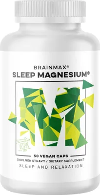 Productafbeelding van BrainMax Sleep Magnesium®, 320 mg, 50 capsules (magnesium, GABA, L-theanine, vitamine B6, kersenextract)