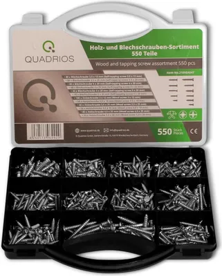 Produktbild von QUADRIOS Schrauben-Set 2109SA047, Stahl, 550 Stück