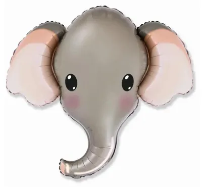 Image de Ballon en aluminium XXL - Éléphant - Tête